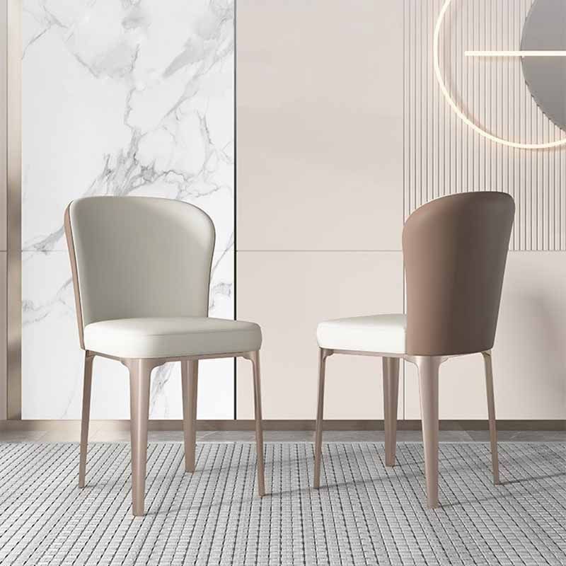 Contemporary Style Dining Chairs Metal Armless Side Parsons Chairs for Kitchen Clearhalo ' kitchen&dining_furn' 'Dining Chairs' 'Dining Tables & Seating' 'dining_chair' 'furn' 'furn_dining_chair' 'Furniture' 'furniture_dining_chair' 'Kitchen & Dining Furniture' 'kitchen' 1200x1200_dcf10b75-f686-47a9-8ff5-2abf384dff1d
