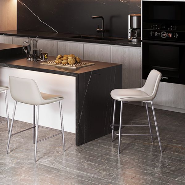Indoor Faux Leather Bar Chair Contemporary Metal Legs Bar Stools Clearhalo 'Bar Furniture' 'Bar Stools' 'bar_stools' 'furn' 'furn_bar_stools' 'Furniture' 'Kitchen & Dining Furniture' 1200x1200_dcf2b3b8-5b2e-407c-b5b7-de5c9280766a