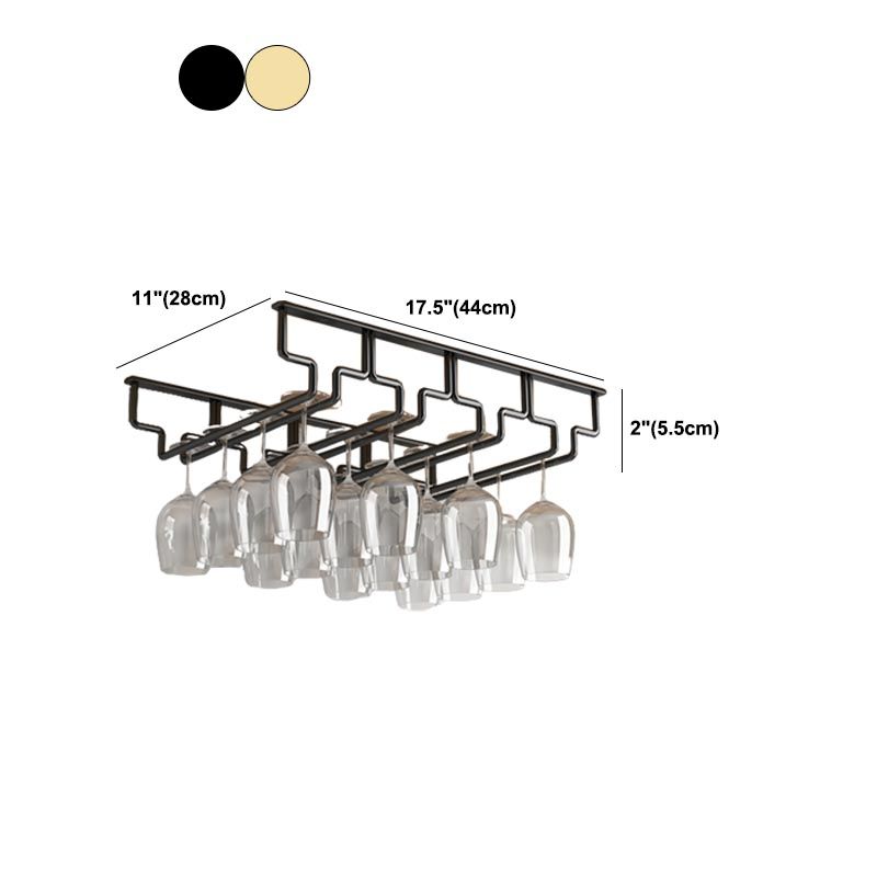 コンテンポラリーメタルガラス＆ステムウェアホルダーハンギングワイングラスラック