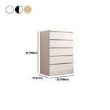 23.5" X 16" Storage Chest Modern Vertical Lingerie Chest with 5 / 6 Drawers Clearhalo 'Bedroom Furniture' 'Dressers & Chests' 'dressers_chests' 'furn' 'furn_dressers_chests' 'Furniture' 1200x1200_dcf44ea2-9eb0-4c17-ada6-f12cc87d9fef