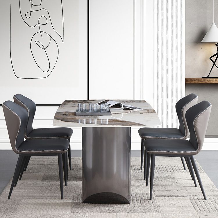 Metal Traditional Luxury Table Rectangular Sintered Stone Table Clearhalo ' dining_table' 'Dining Tables & Seating' 'Dining Tables' 'furn' 'furn_dining_table' 'Furniture' 'furniture_dining_table' 'Kitchen & Dining Furniture' 'kitchen&dining_furn' 'kitchen' 'kitchen_dining_table' 1200x1200_dcf7fdbb-d448-4c41-b436-f821a607f243