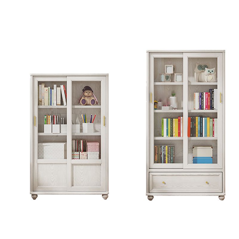 Glam Style Fermed Backshelf Bibliothèque en bois standard pour la salle d'étude
