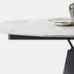 Simplicity Round Dining Table Marble Table with Black Pedestal Base Clearhalo ' dining_table' 'Dining Tables & Seating' 'Dining Tables' 'furn' 'furn_dining_table' 'Furniture' 'furniture_dining_table' 'Kitchen & Dining Furniture' 'kitchen&dining_furn' 'kitchen' 'kitchen_dining_table' 1200x1200_dcf8c497-5d66-482b-9304-2d31a1352b09