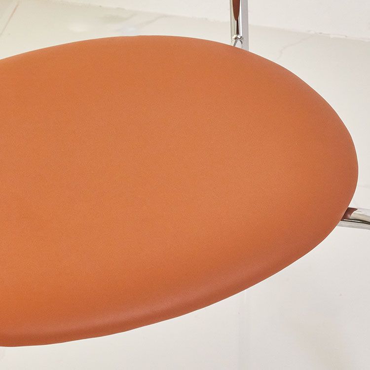 Modern Metal Dining Armless Chair Faux Leather Dining Side Chair for Restaurant Use Clearhalo ' kitchen&dining_furn' 'Dining Chairs' 'Dining Tables & Seating' 'dining_chair' 'furn' 'furn_dining_chair' 'Furniture' 'furniture_dining_chair' 'Kitchen & Dining Furniture' 'kitchen' 1200x1200_dcf8dfc1-c1bc-44f0-939a-1dedb8695a88