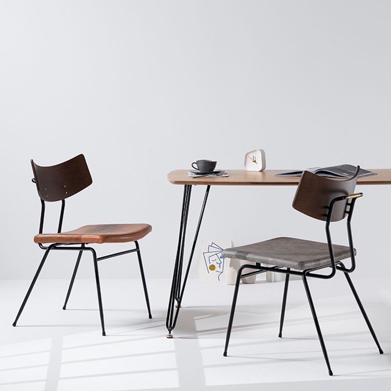 Contemporary Style Upholstered Side Chairs Open Back Dining Side Chairs (Set of 2) Clearhalo ' kitchen&dining_furn' 'Dining Chairs' 'Dining Tables & Seating' 'dining_chair' 'furn' 'furn_dining_chair' 'Furniture' 'furniture_dining_chair' 'Kitchen & Dining Furniture' 'kitchen' 1200x1200_dcf8f06b-de81-4668-8656-7467a30e812b