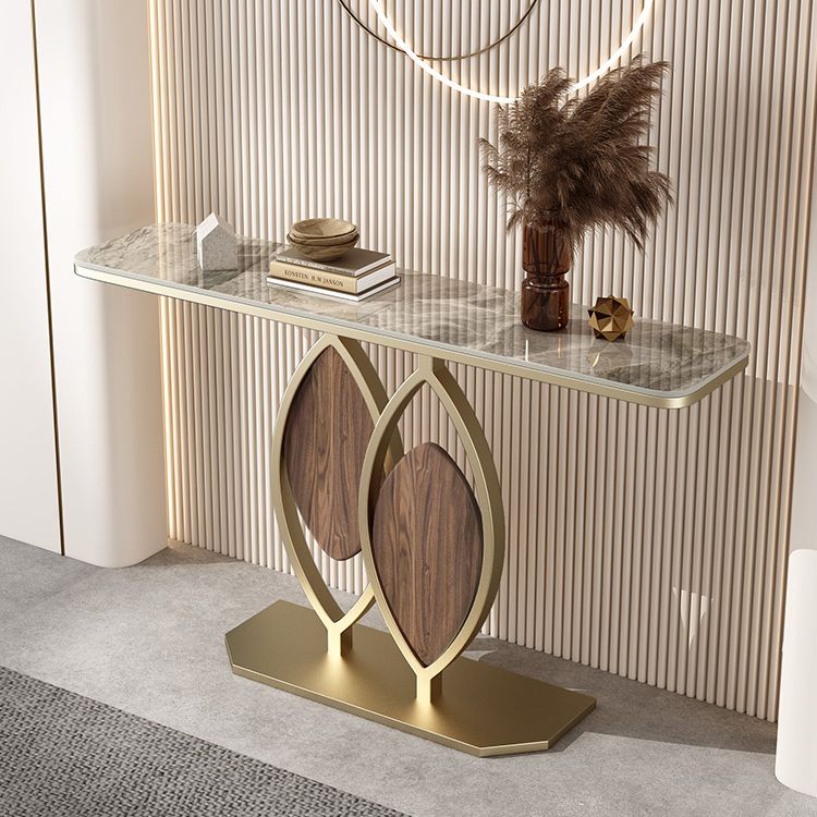 Tabella della console ardesia da 11,8 "W tavolo glam resistente ai graffi