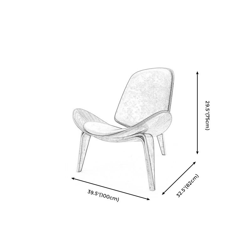 39,37 "L x 32,28" W x 29,52 "H Seitstuhlmänzer Holzakzent Stuhl