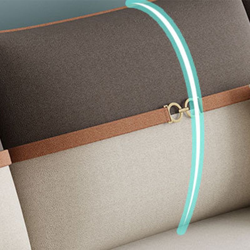 Ottomano sezionale cuscino a braccio quadrato incluso divano sezionale a 4 posti