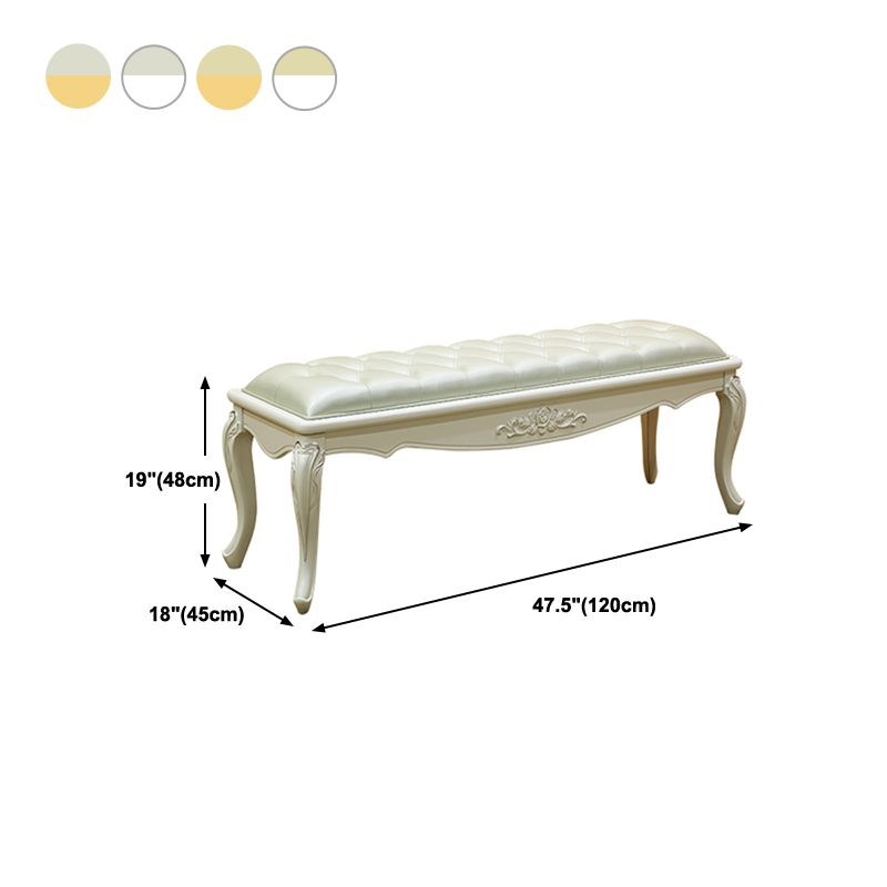 Rectangle Seating Bench Cushioned Upholstered Entryway and Bedroom Bench Clearhalo 'Benches' 'Chairs & Seating' 'furn' 'furn_benches' 'Furniture' 'Living Room Furniture' 1200x1200_dcfaca4f-7880-4886-87b3-0ed40a786801
