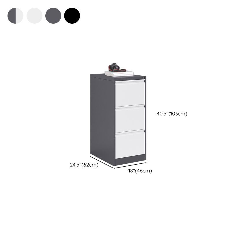 Babyet moderno de archivo puro en color de metal de metal para la oficina en casa