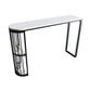 Industrial White Stone Top Counter Table 42-inch Height Table for Living Room Clearhalo 'Bar Furniture' 'Bar Tables' 'bar_tables' 'furn' 'furn_bar_tables' 'Furniture' 'furniture_bar_tables' 'Kitchen & Dining Furniture' 'kitchen&dining_furn' 'kitchen' 1200x1200_dcfe0b71-7c57-4258-8016-21287193a90c