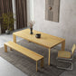 Industrial Rectangle Dining Room Table Solid Wood Fixed Kitchen Desk Clearhalo 'Dining Tables & Seating' 'Dining Tables' 'dining_table' 'furn' 'furn_dining_table' 'Furniture' 'Kitchen & Dining Furniture' 1200x1200_dcfe0f94-3366-4e0c-971d-2f4469a94e38