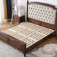 Mid-Century Modern Standard Bed Solid Wood Bed Pine Wood Nail Head Clearhalo 'Bedroom Furniture' 'Beds' 'furn' 'furn_beds' 'Furniture' 1200x1200_dcff1298-ee61-40a3-a317-52926617f5e5