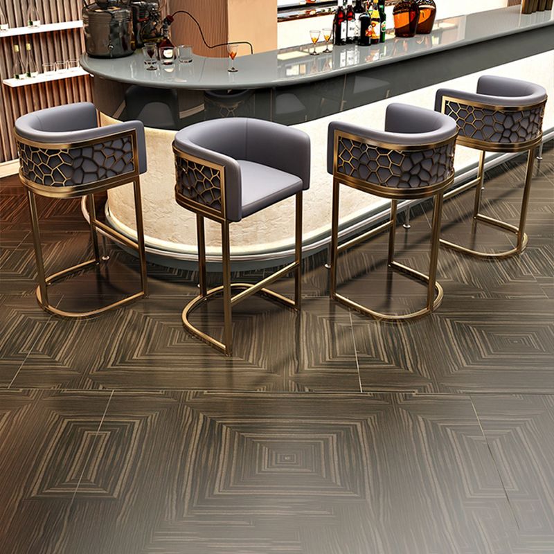 Glamstil Faux Leder Barstool Low Back Counter Barhocker für Küche