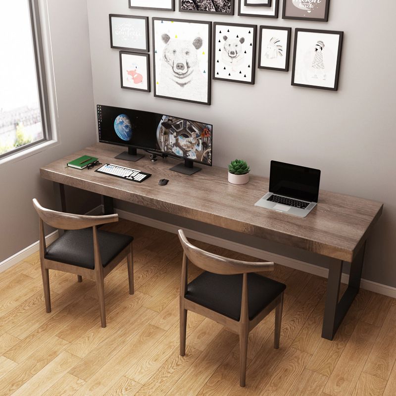 Wooden Contemporary Office Desk Rectangular Office Desk with Sled Base Clearhalo 'furn' 'furn_office_desk' 'Furniture' 'Office Desks' 'Office Furniture' 'office_desk' 1200x1200_dd017be4-728d-45e4-a556-331a983980ba