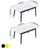 Contemporary Rectangle Dining Room Table White Sintered Stone Table with 4 Legs Clearhalo ' dining_table' 'Dining Tables & Seating' 'Dining Tables' 'furn' 'furn_dining_table' 'Furniture' 'furniture_dining_table' 'Kitchen & Dining Furniture' 'kitchen&dining_furn' 'kitchen' 'kitchen_dining_table' 1200x1200_dd02e443-8b0c-4c99-822a-d4dbe2eb7514