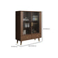 Glam Display Stand Display Stand Faux wood Curio Cabinet with Drawers