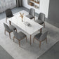 Medieval Modern 4 Legs Dining Table Stone Table for Dining Room Clearhalo 'Dining Tables & Seating' 'Dining Tables' 'dining_table' 'furn' 'furn_dining_table' 'Furniture' 'Kitchen & Dining Furniture' 1200x1200_dd0560f3-8171-49af-8d75-ec19737fe6f1