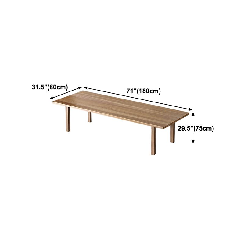 Modern Solid Wood Table for Restaurant Rectangle Brown Dining Table with 4 Legs Clearhalo ' dining_table' 'Dining Tables & Seating' 'Dining Tables' 'furn' 'furn_dining_table' 'Furniture' 'furniture_dining_table' 'Kitchen & Dining Furniture' 'kitchen&dining_furn' 'kitchen' 'kitchen_dining_table' 1200x1200_dd060815-7db7-4a3c-ac07-736158f2abe7