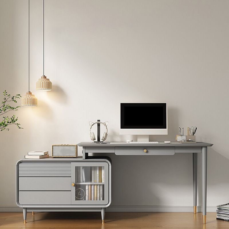 Bureau de bureau de style contemporain Bureau de forme rectangulaire Bureau de tâche avec 4 tiroirs pour la maison