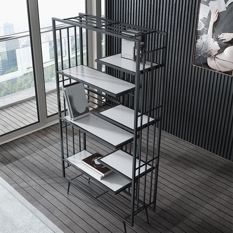 70.87"H Bookshelf Open Back Glam Style Bookcase for Home Office Study Room Clearhalo 'Bookcases' 'furn' 'furn_bookcases' 'Furniture' 'furniture_bookcases' 'kitchen' 'kitchen_bookcases' 'Living Room Furniture' 'Office Furniture' 1200x1200_dd0807f8-076d-49fa-9eb2-e6afa44f555e