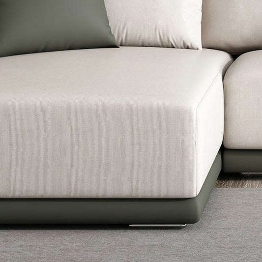 Faux Leather Sofa Sofa 37.40" D x 31.49" H Square Arm Sofa for Living Room Clearhalo 'furn' 'furn_sofas' 'Furniture' 'Living Room Furniture' 'Sofa' 'sofas' 1200x1200_dd0a04f1-73c3-4190-9712-aa7b8c95a8d0