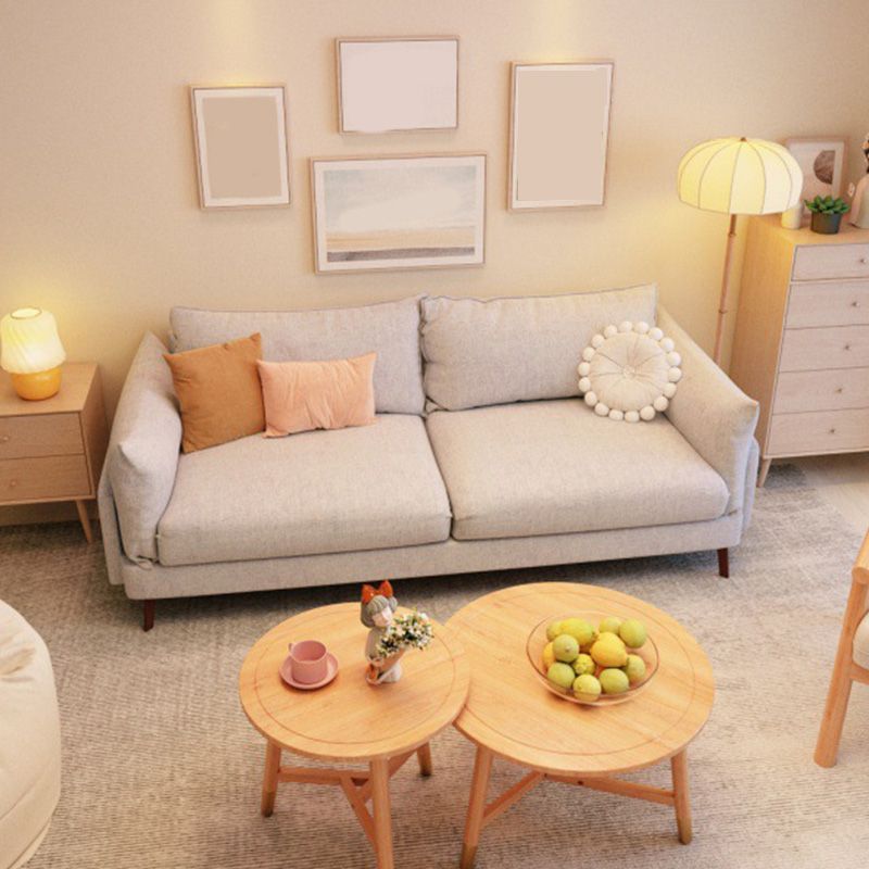 Pillow Top Arm Sofa 29.53" D x 27.56" H 3 -Seat Cushions Wooden Seating Clearhalo 'furn' 'furn_sofas' 'Furniture' 'furniture_sofas' 'kitchen' 'kitchen_sofas' 'Living Room Furniture' 'Sofa' 'sofas' 1200x1200_dd0a4a6b-6375-4440-a148-cc823c7140ce