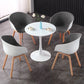 Simple MDF Round Shape Dining Tale Standard Kitchen Dining Table with Tulip Base Clearhalo ' dining_table' 'Dining Tables & Seating' 'Dining Tables' 'furn' 'furn_dining_table' 'Furniture' 'furniture_dining_table' 'Kitchen & Dining Furniture' 'kitchen&dining_furn' 'kitchen' 'kitchen_dining_table' 1200x1200_dd0ac4f1-384c-4536-af46-b4e0e4e9075c