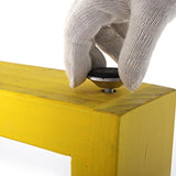 Tavolo da pranzo rettangolare industriale in metallo per la casa Tavolo con piano in legno di pino con slitta