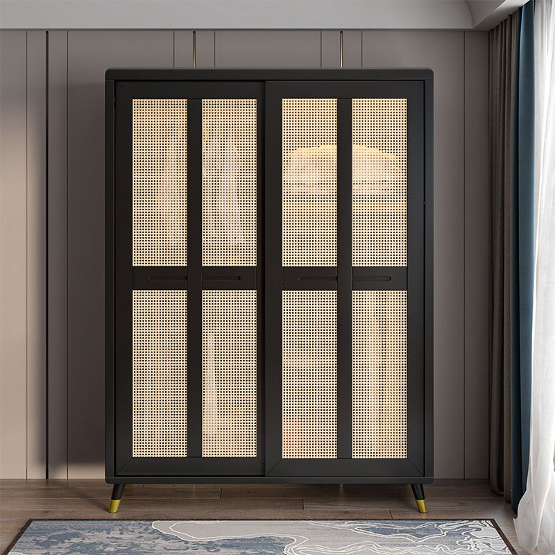 Armoire de garde-robe en caoutchouc armoire de garde-robe contemporaine avec étagères