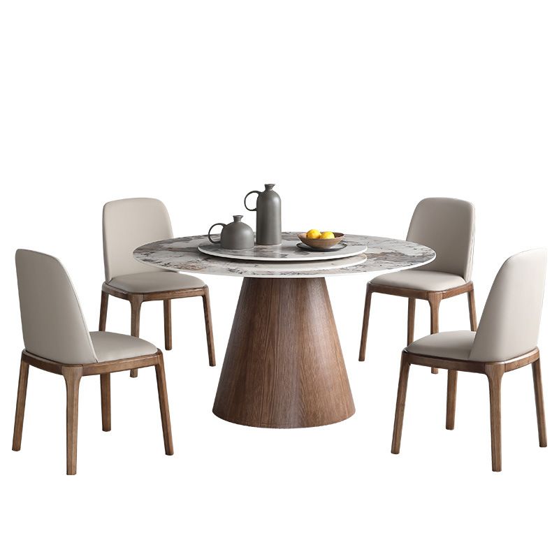 Modern 1/4/5/7 Pieces Dining Sintered Stone Dining Table Set for Kitchen with Wood Legs Clearhalo 'Dining Room Sets' 'Dining Tables & Seating' 'dining_room_set' 'furn' 'furn_dining_room_set' 'Furniture' 'furniture_dining_room_set' 'Kitchen & Dining Furniture' 'kitchen&dining_furn' 'kitchen' 1200x1200_dd13bbc7-bd2b-4ae9-ae31-5987c7369dc3