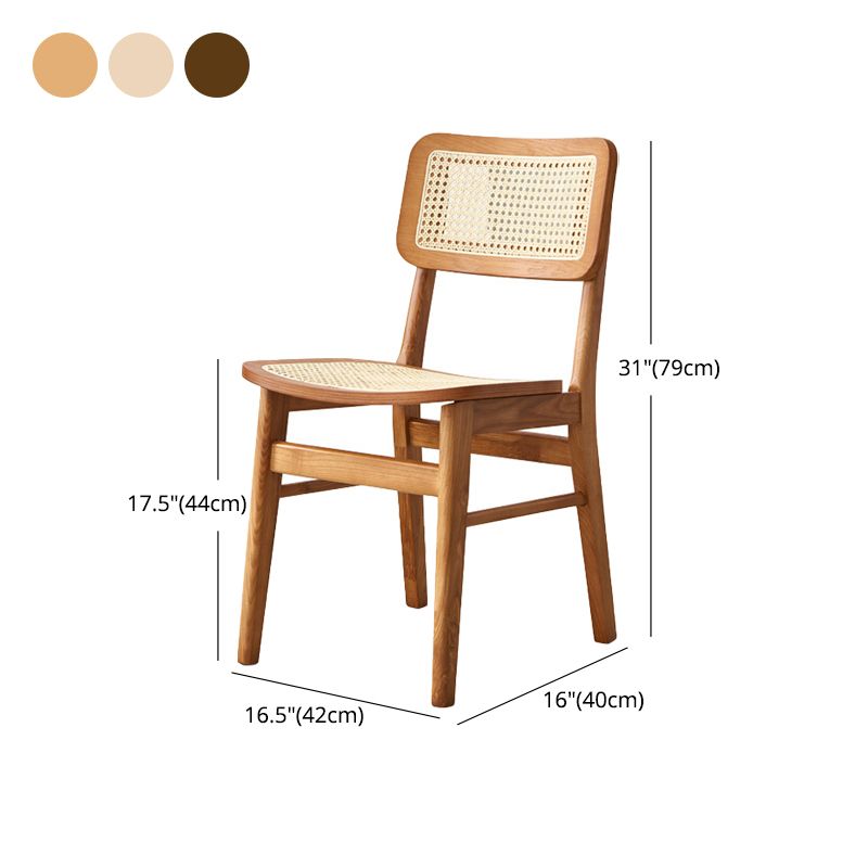 Glam Rattan Patio Dining Chair Open Back Dining Side Chair for Dining Room Clearhalo 'Dining Chairs' 'Dining Tables & Seating' 'dining_chair' 'furn' 'furn_dining_chair' 'Furniture' 'furniture_dining_chair' 'Kitchen & Dining Furniture' 1200x1200_dd155c08-7f1d-4f86-bdeb-30cc8335019a