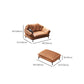 Contemporary Genuine Leather Pillow Top Arm Sofa in Orange for Living Room Clearhalo 'furn' 'furn_sofas' 'Furniture' 'Living Room Furniture' 'Sofa' 'sofas' 1200x1200_dd19fe41-fd3f-455b-9a64-3ed5370c2f3a