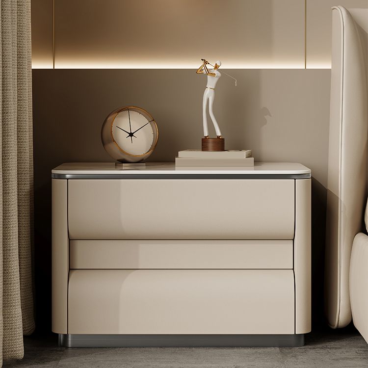 Table table de chevet de lit contemporain avec 2 tiroirs