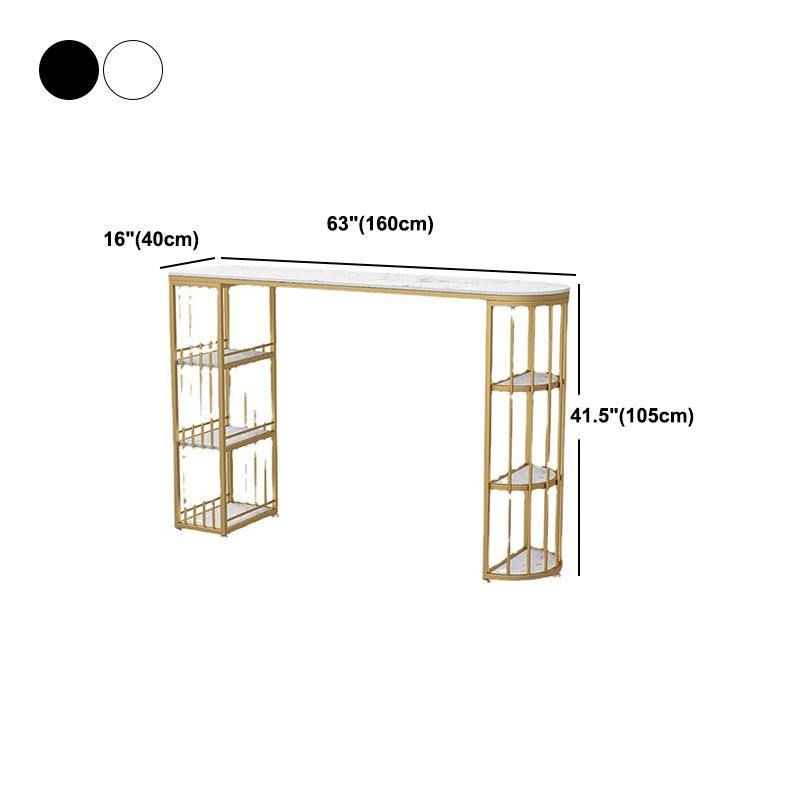 Tavolo da pranzo a bar in pietra tradizionale tavolo da bar di lusso con base in slitta in oro