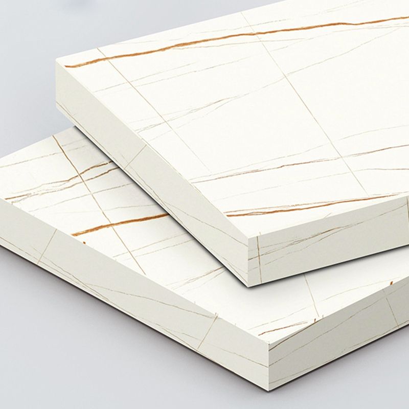 モダンスレートラウンドサイド表19.69 "w棚付きの金属の台座エンドテーブル