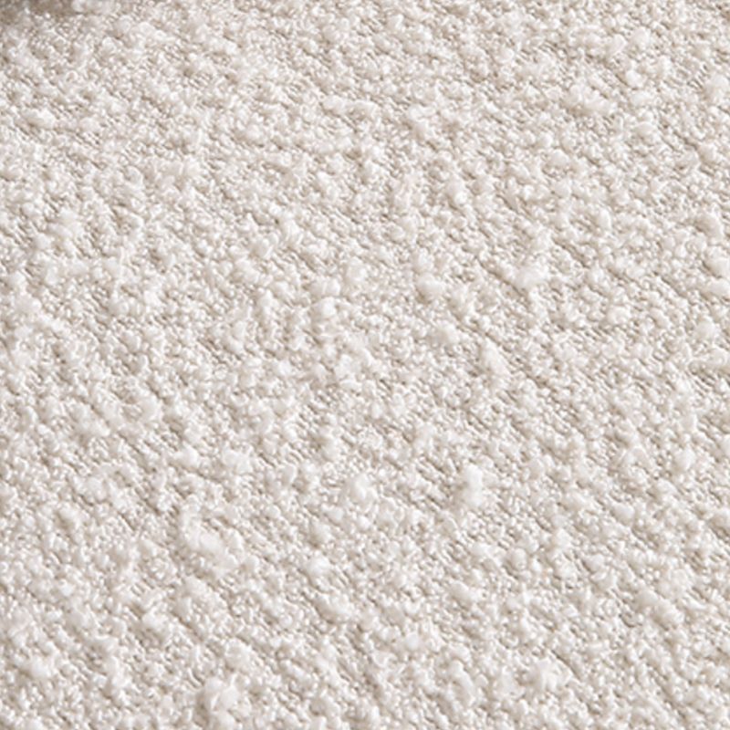 Contemporary Wool Sofa in White Simple Living Room Curved Seating