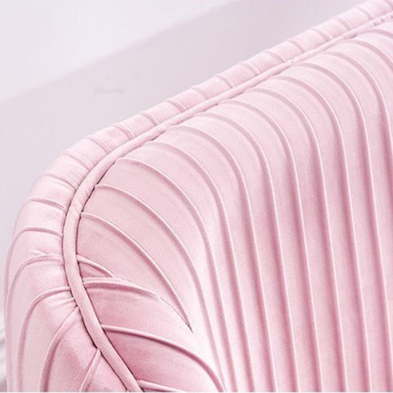 Eigentijdse fluwelen bank met Swen Pillow Back en Slopped Arm