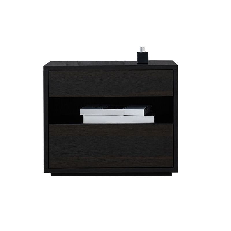 Moderne massive Holz Nacht Tabelle 2 Schubladen Aufbewahrungsbett Nachttisch