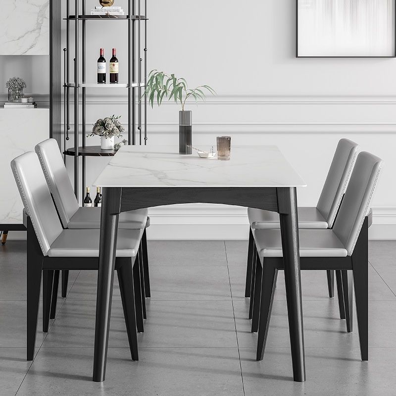 Medieval Modern Sintered Stone Top Dining Table Rectangle Table with 4 Legs Clearhalo 'Dining Tables & Seating' 'Dining Tables' 'dining_table' 'furn' 'furn_dining_table' 'Furniture' 'furniture_dining_table' 'Kitchen & Dining Furniture' 1200x1200_dd21135c-4809-4d80-bfe6-4d7501f7ef3e