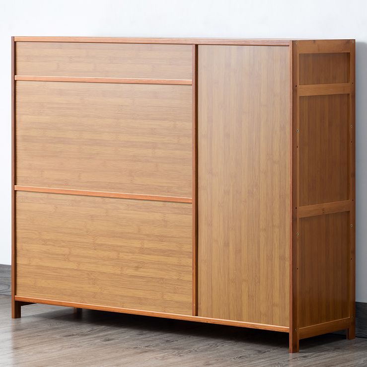 Tabella della credenza in bambù marrone armadio contemporaneo con cassetto