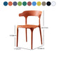 Scandinavian Plastic Restaurant Arm Chair Open Matte Finish Dining Chair Clearhalo 'Dining Chairs' 'Dining Tables & Seating' 'dining_chair' 'furn' 'furn_dining_chair' 'Furniture' 'furniture_dining_chair' 'Kitchen & Dining Furniture' 1200x1200_dd233413-92ba-4128-9115-684995929537