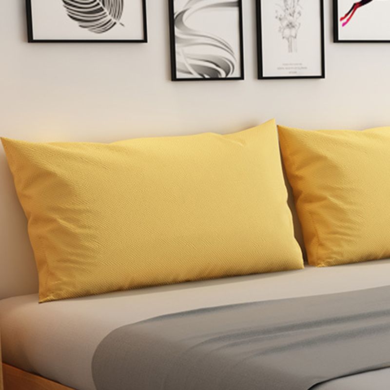 84.65 inch Wide Contemporary Bed Frame Solid Wood Standard Bed