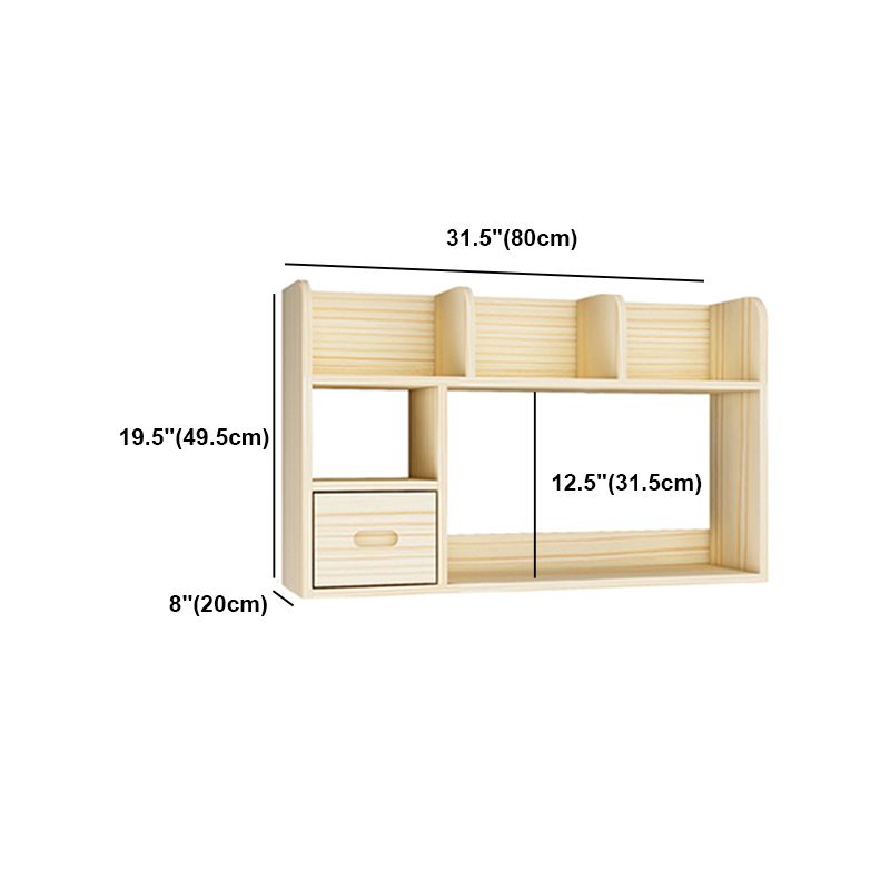 Natural Pine Wood Bookshelf Contemporary Horizontal Bookshelf Clearhalo 'Bookcases' 'furn' 'furn_bookcases' 'Furniture' 'furniture_bookcases' 'kitchen' 'kitchen_bookcases' 'Living Room Furniture' 'Office Furniture' 1200x1200_dd27aa25-4f4a-4caf-b3dd-68789f53dfd6