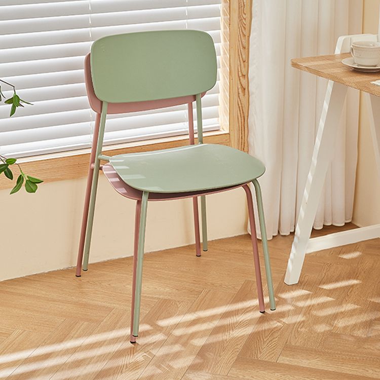 Contemporary Style Dining Chair Dining Armless Stackable Side Chair with Metal Legs Clearhalo ' kitchen&dining_furn' 'Dining Chairs' 'Dining Tables & Seating' 'dining_chair' 'furn' 'furn_dining_chair' 'Furniture' 'furniture_dining_chair' 'Kitchen & Dining Furniture' 'kitchen' 1200x1200_dd29d70c-6cf8-49a2-890b-7058588888ac