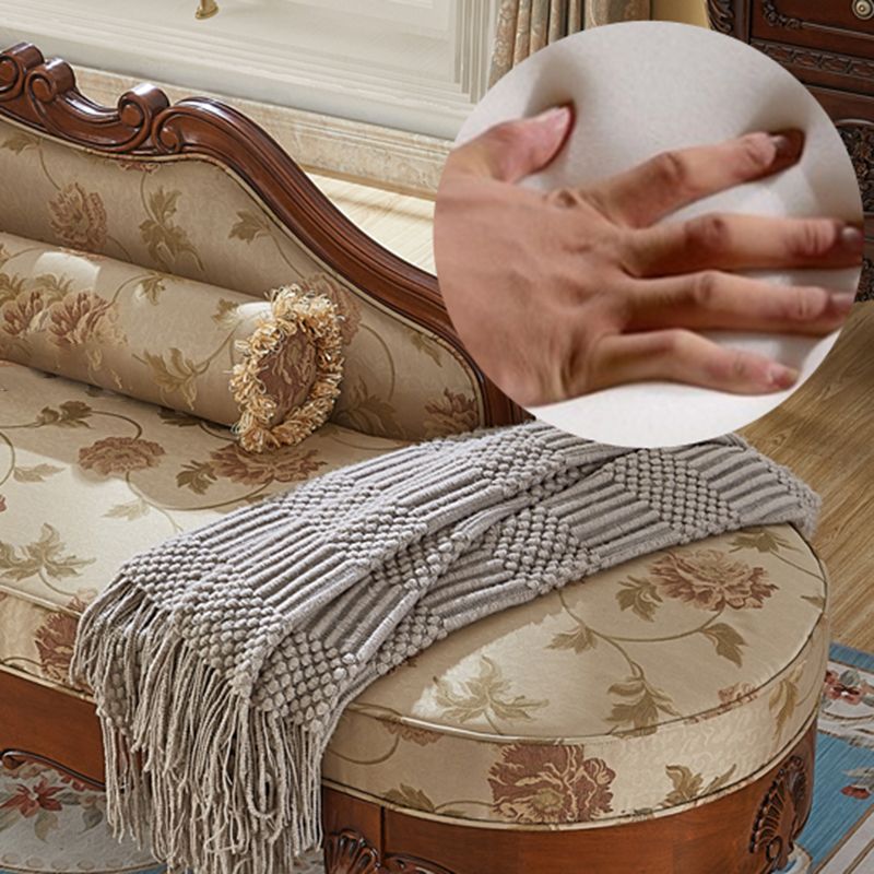 Living Room Chaise Rolled Arms Traditional Chaise Lounge with Cotton Upholster Clearhalo 'Chairs & Seating' 'Chaise Lounge' 'chaise_lounge' 'furn' 'furn_chaise_lounge' 'Furniture' 'Living Room Furniture' 1200x1200_dd2a83a8-3998-4c1d-8572-85dfd524aa5a