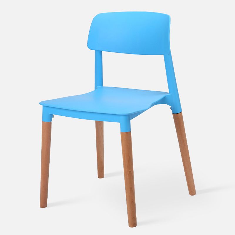 Dining Room Armless Chairs Open Back Solid Wood Legs Chair for Kitchen Clearhalo 'Dining Chairs' 'Dining Tables & Seating' 'dining_chair' 'furn' 'furn_dining_chair' 'Furniture' 'Kitchen & Dining Furniture' 1200x1200_dd2ae9b1-e23e-4b2c-b80f-bfb56e600d0e