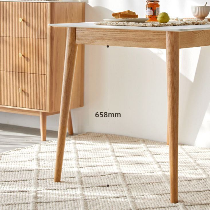 Modern Style Sintered Stone Dining Table White Rectangle Table with Wood Base Clearhalo ' dining_table' 'Dining Tables & Seating' 'Dining Tables' 'furn' 'furn_dining_table' 'Furniture' 'furniture_dining_table' 'Kitchen & Dining Furniture' 'kitchen&dining_furn' 'kitchen' 'kitchen_dining_table' 1200x1200_dd2d6da7-769c-44ba-a9f2-f774db19d34e