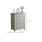 Contemporary Rubberwood Storage Cabinet with Drawers in Gray Clearhalo 'Cabinets & Chests' 'cabinets_chests' 'furn' 'furn_cabinets_chests' 'Furniture' 'Living Room Furniture' 1200x1200_dd2e66fe-fbfa-4637-b43c-824f61fafeed