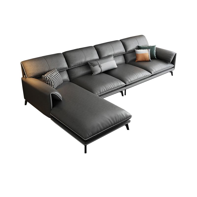 Contemporary Stain-Resistant Faux Leather for Living Room Sofa
